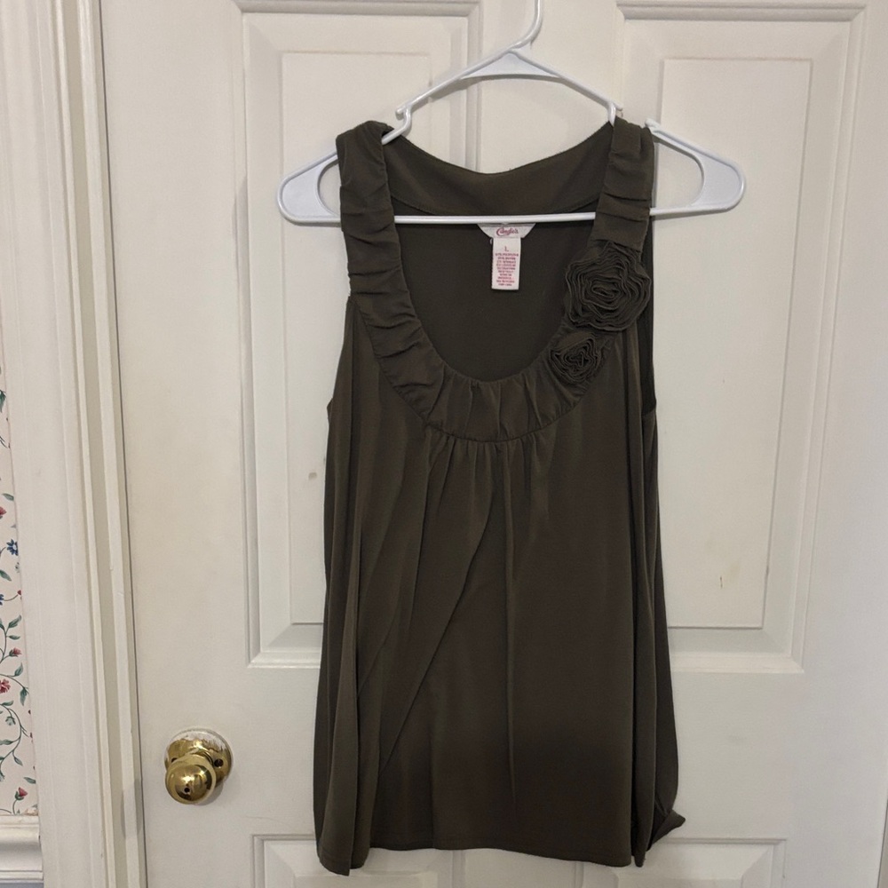 Candie's Olive Green Camisole Top